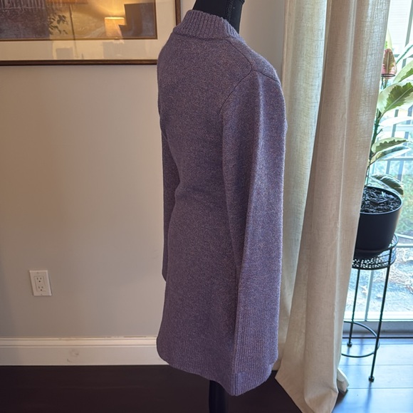 APPARIS Karl Marled Knit Mock-Neck Sweater Dress - Size Medium - Picture 4 of 8